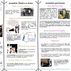 Activités verso 1er T